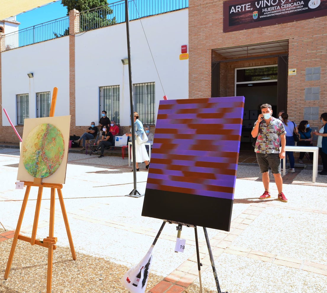 Fotos: Concurso de pintura rápida abstracta en Huétor Vega