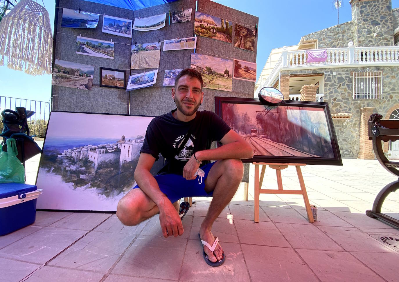 Artesanos de Huétor Vega, reunidos por primera vez en una feria.