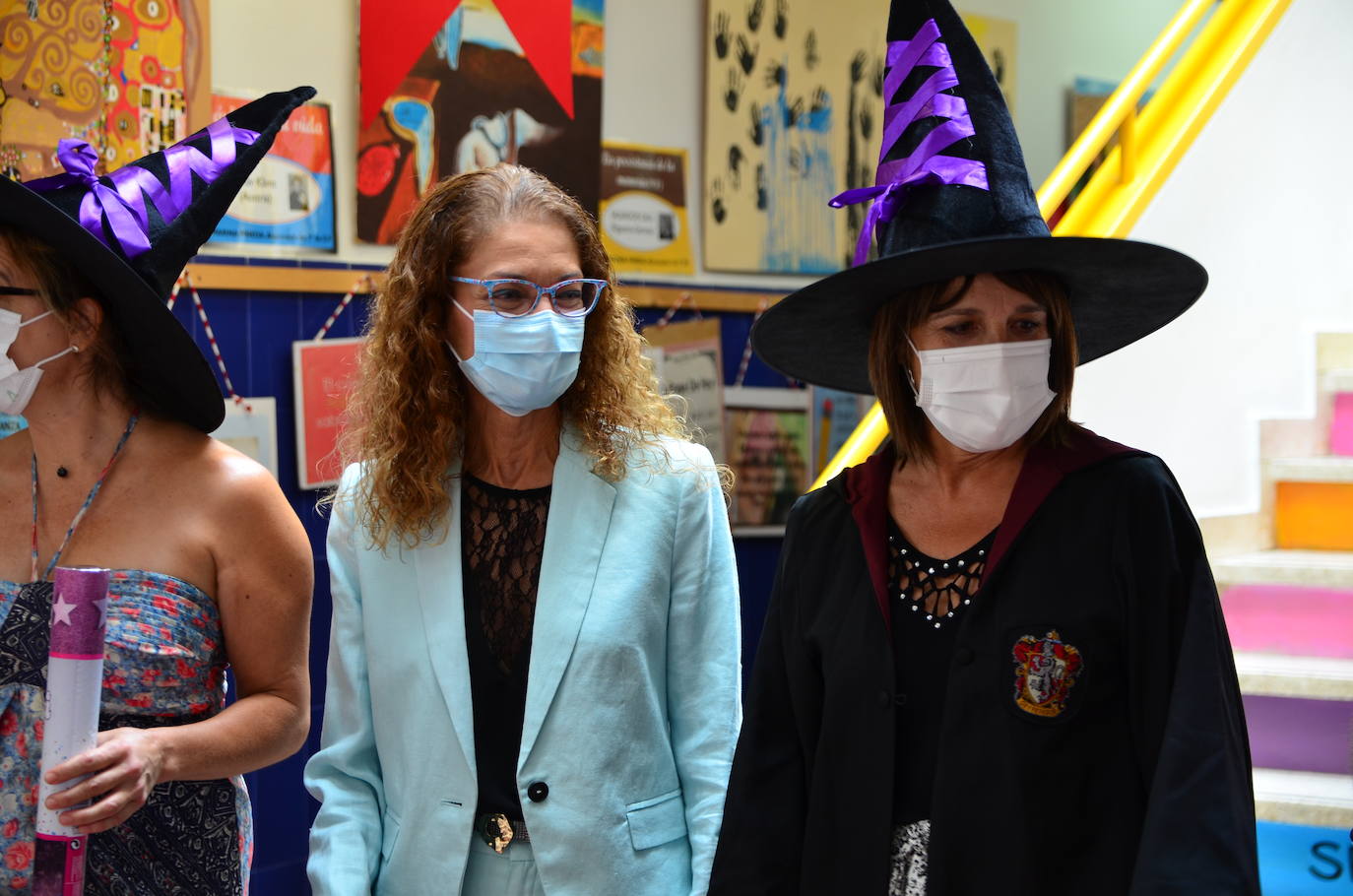 Fotos: La delegada de Educación asiste a la vuelta al 'cole' en Huétor Vega