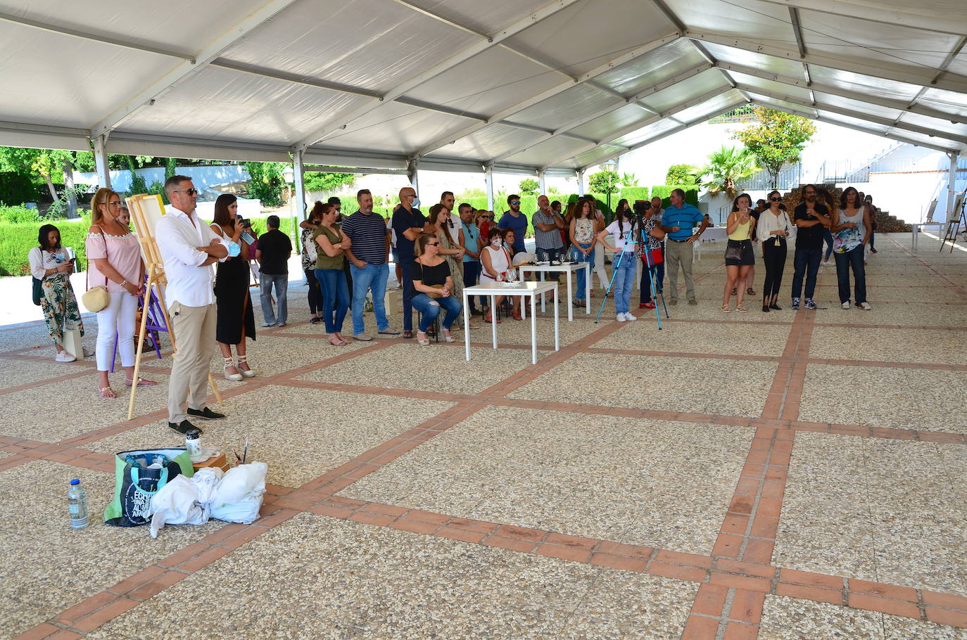 Fotos: Concurso de pintura rápida abstracta de Huétor Vega