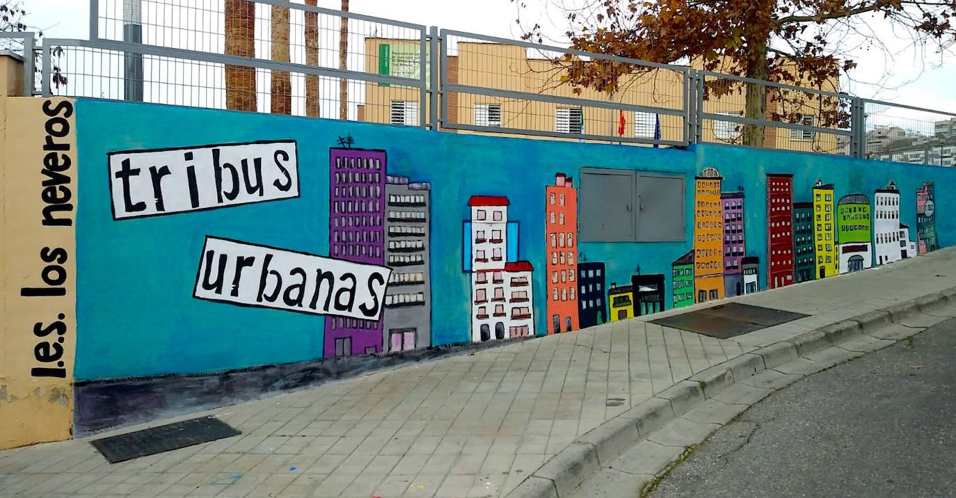 El mural, terminado.