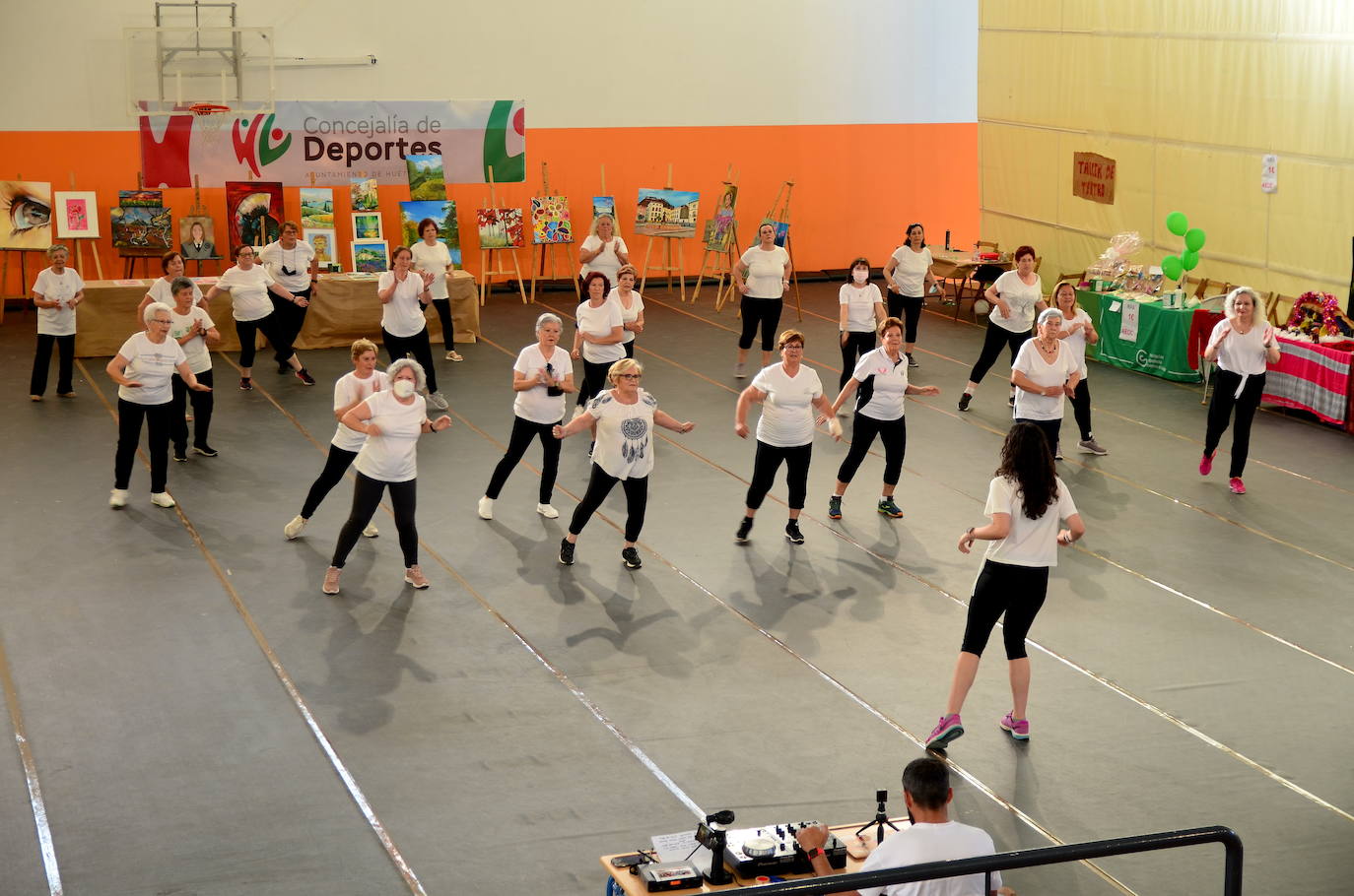 Exhibición de gimnasia.