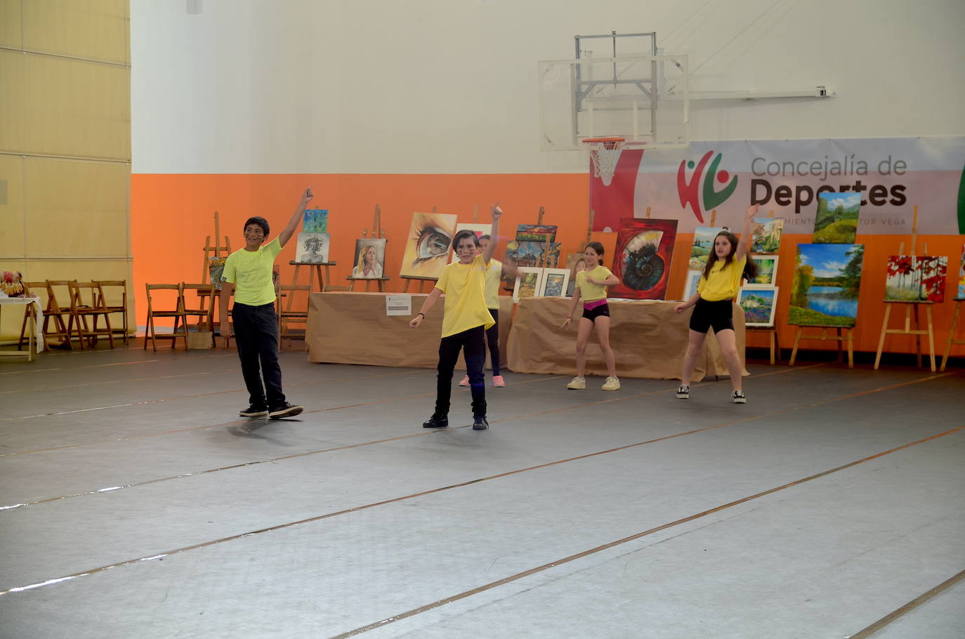 Exhibición de teatro infantil.