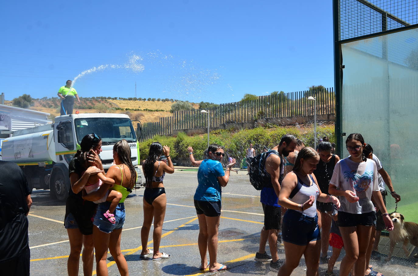 Fiesta del Agua, hoy junto al pabellón deportivo La Libertad de Huétor Vega.