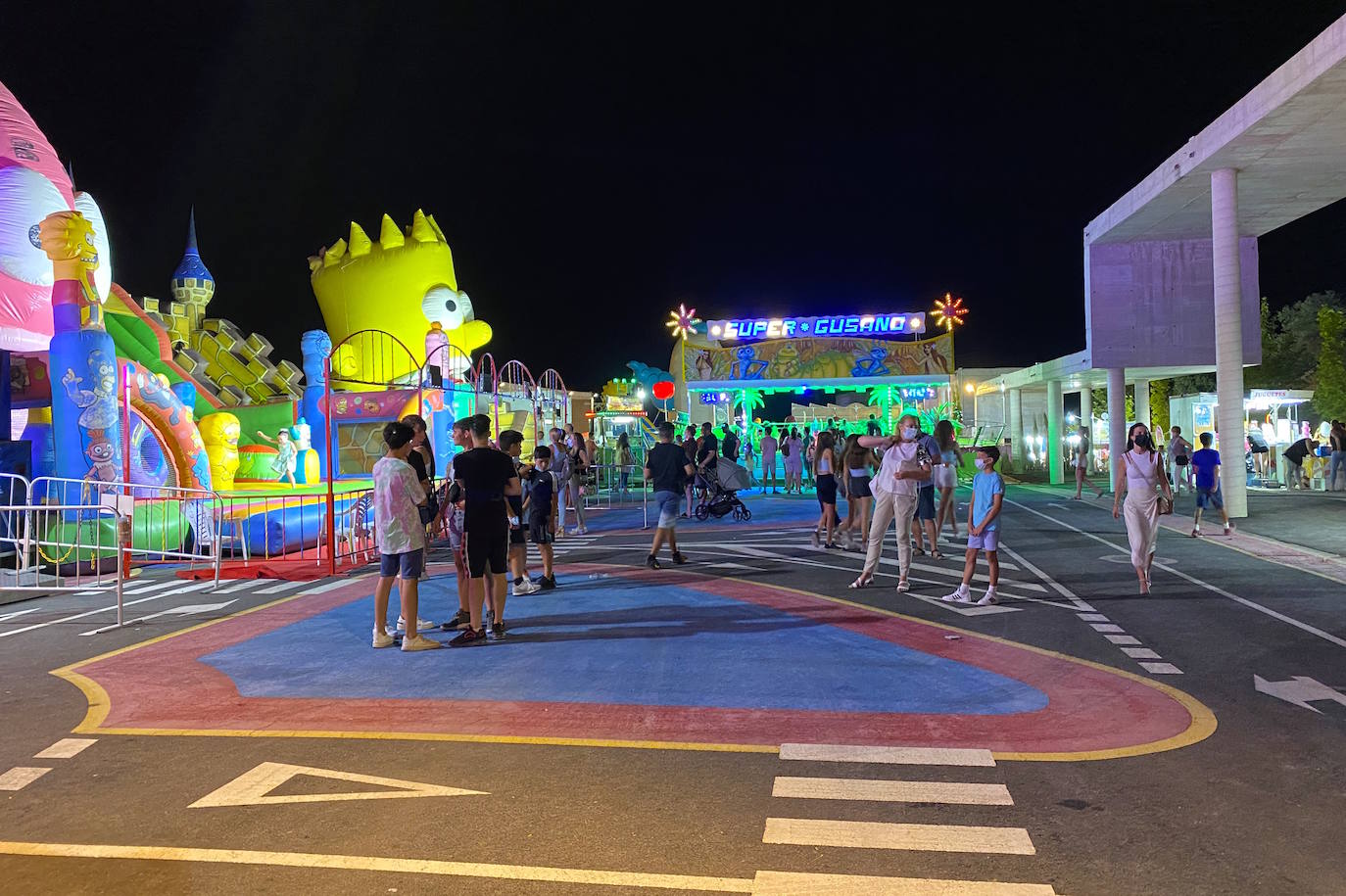 Ferial de Huétor Vega, en las fiestas del año pasado.