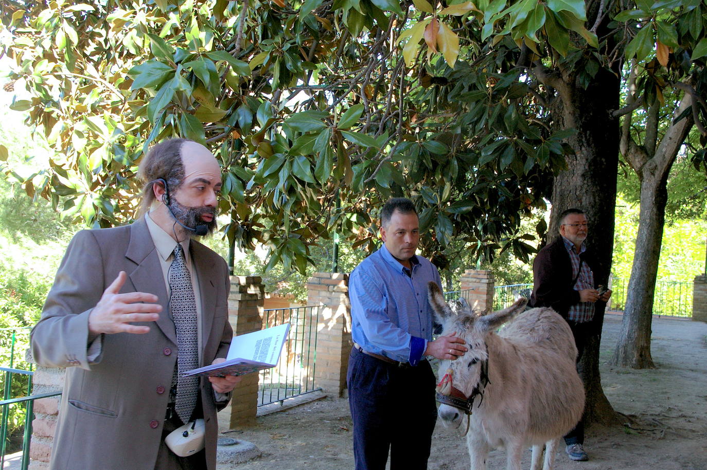 Actividad de fomento de la lectura, representando la obra de Juan Ramón Jiménez ‘Platero y yo’, en 2014.