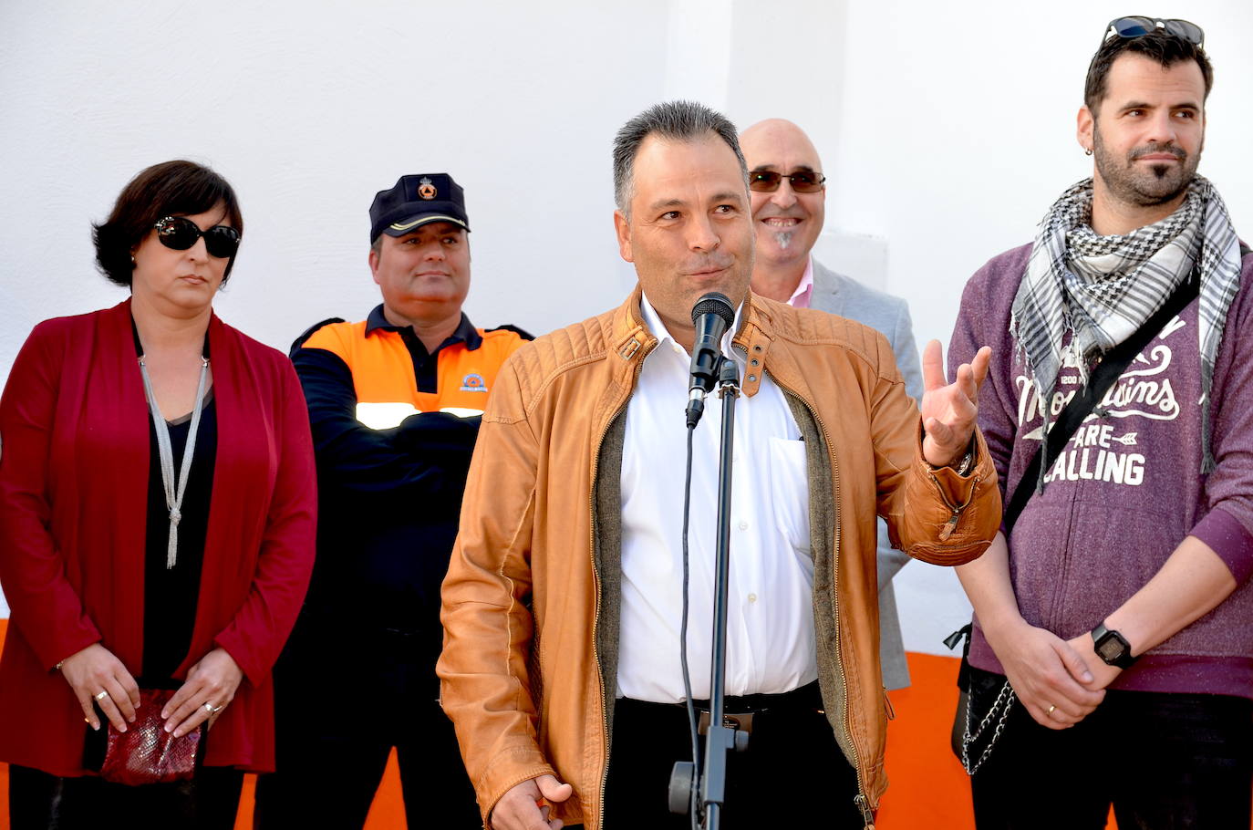 Inauguración de las nuevas instalaciones de Protección Civil de Huétor Vega, en 2017.