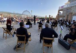 Concierto de marchas de Semana Santa en Huétor Vega en 2021.
