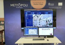 Puesto de monitorización del Ayuntamiento de Huétor Vega, desde donde se controlarán todos los parámetros de los dispositivos que se irán instalando en el municipio.