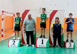 Fernando Castillo y Raúl Ramos, del Huétor Vega, en las dos primeras posiciones de 11 a 14 años.