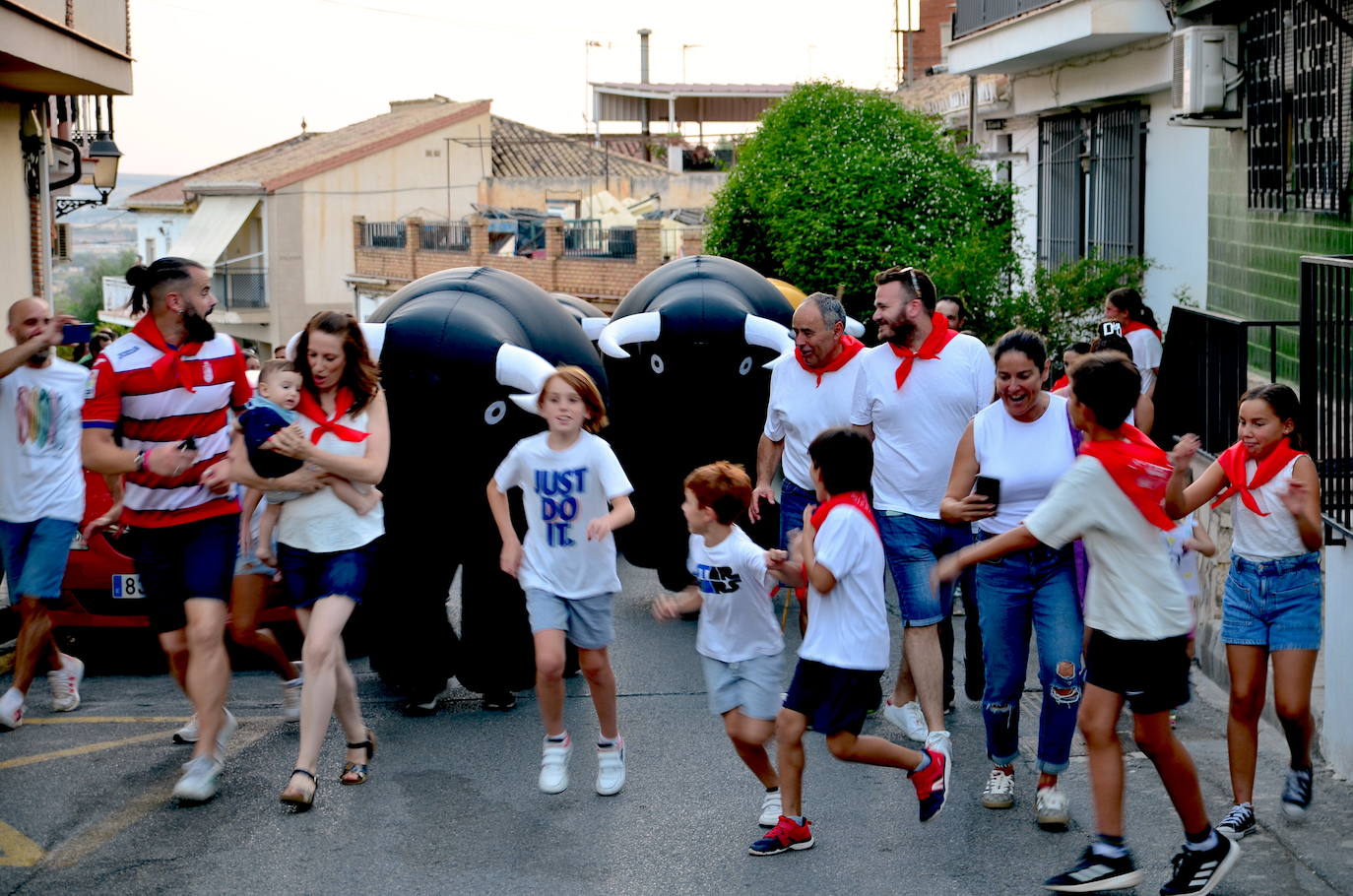 El particular encierro de 'toros' de Huétor Vega