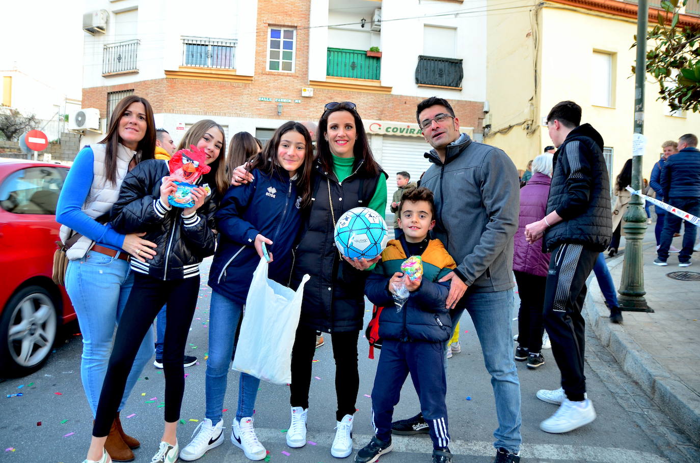 La Cabalgata de Huétor Vega, a su paso por la Plaza del Mentidero.