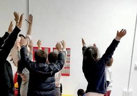 Alumnado de segundo de Primaria.