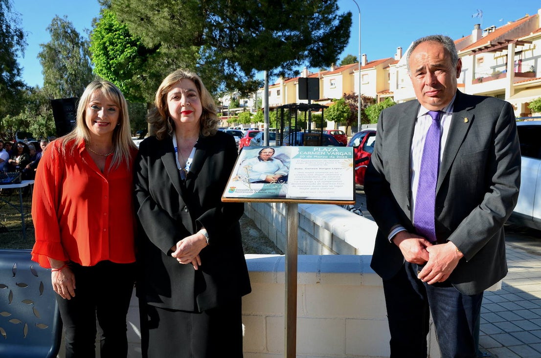 Huétor Vega rinde homenaje a Carmen Vargas, una mujer pionera en su tiempo