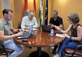 Reunión de trabajo para preparar la auditoría energética.