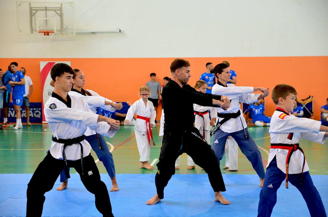 Exhibición de taekwondo en Huétor