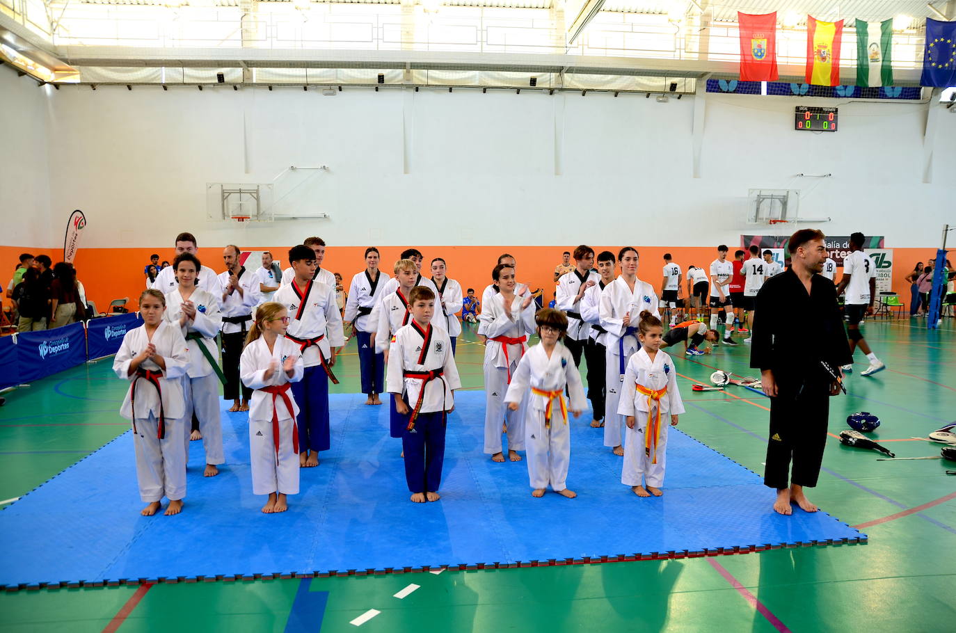 Exhibición de taekwondo en Huétor