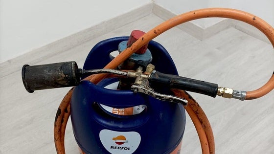 Pillado usando una bombona de butano como lanzallamas en Huétor Vega
