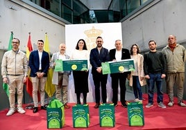 Acto de entrega de premios, en la sede de la Diputación de Granada.