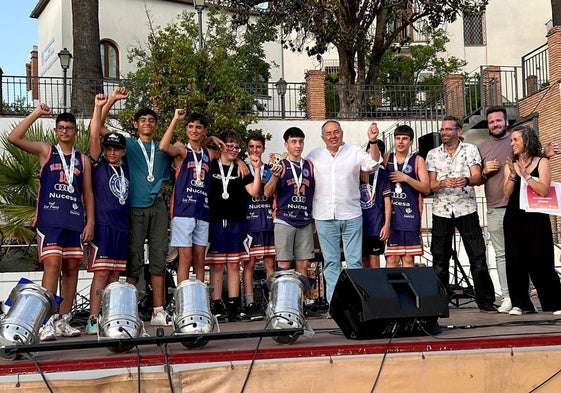 Reconocimiento a los jugadores en Huétor Vega este pasado fin de semana.
