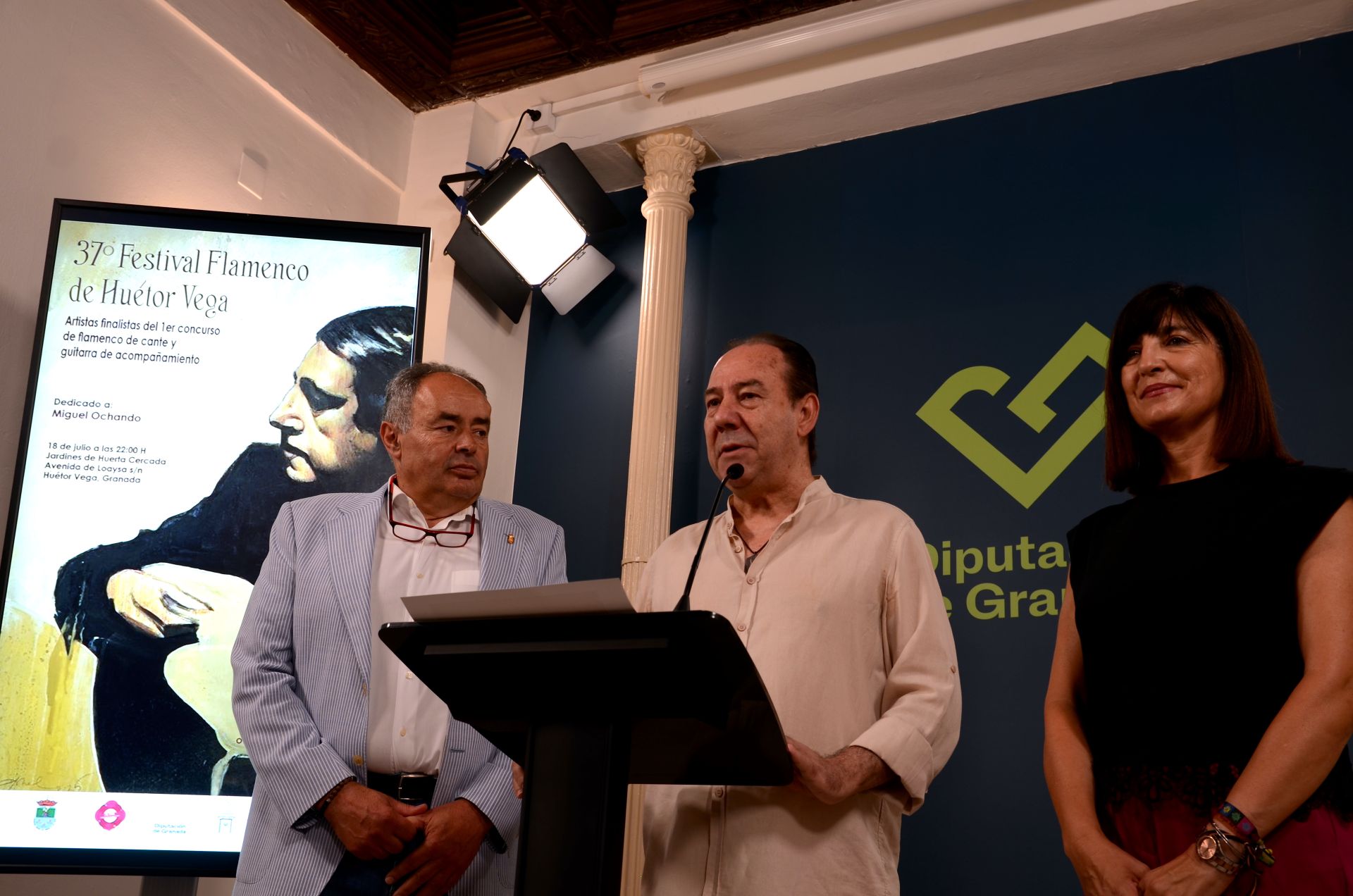 Intervención de Miguel Baños, presidente de la peña La Parra Flamenca.