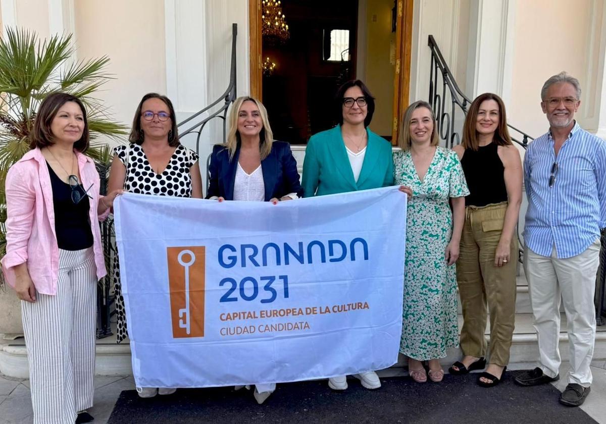 Encuentro en el Palacio de Quinta Alegre, con la participación del instituto de Huétor Vega.