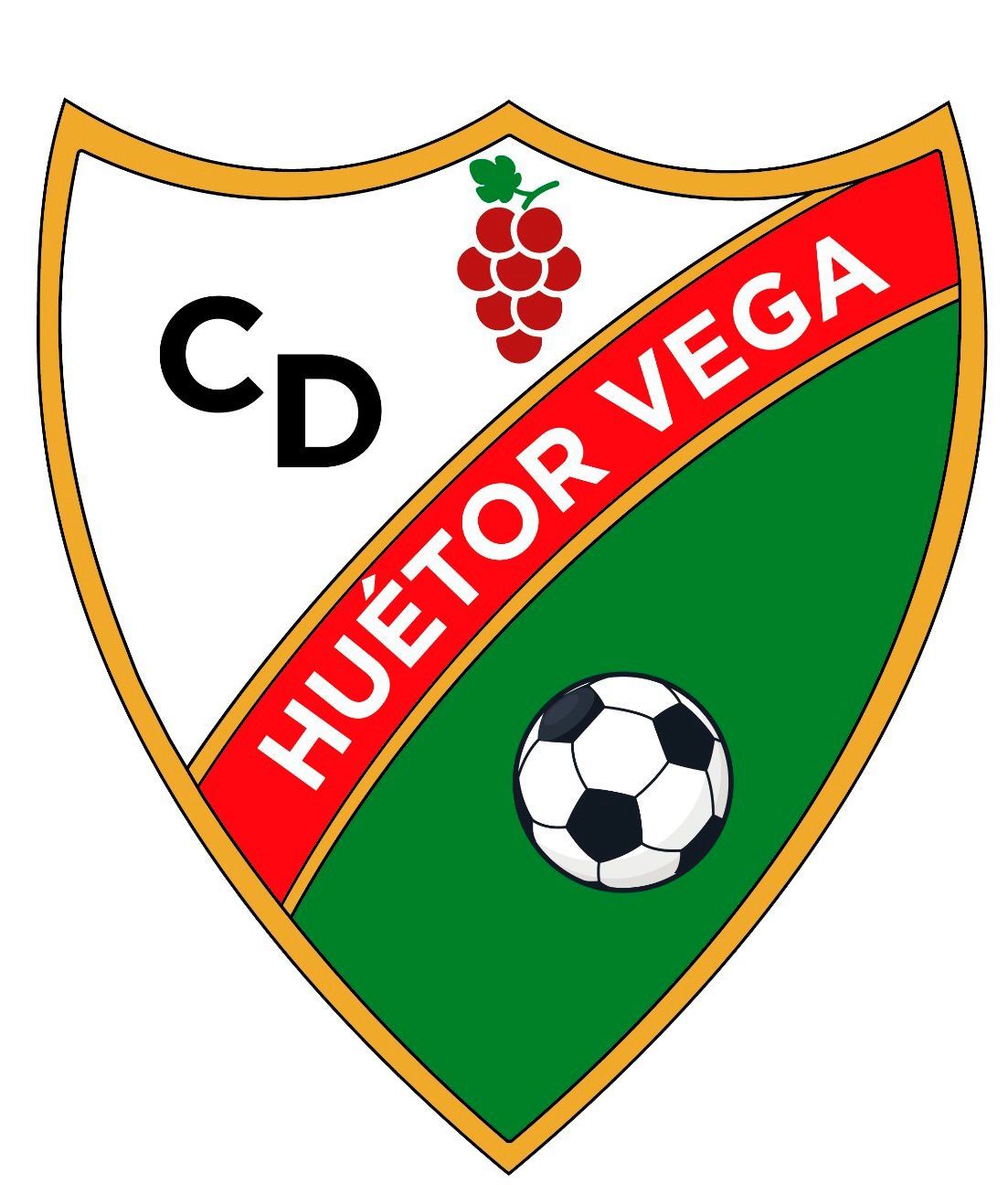 Nuevo escudo del club, cuyos tintes dorados celebran la última década en Tercera.