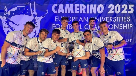 Ocho jugadores del Huétor Vega logran la plata en el europeo universitario