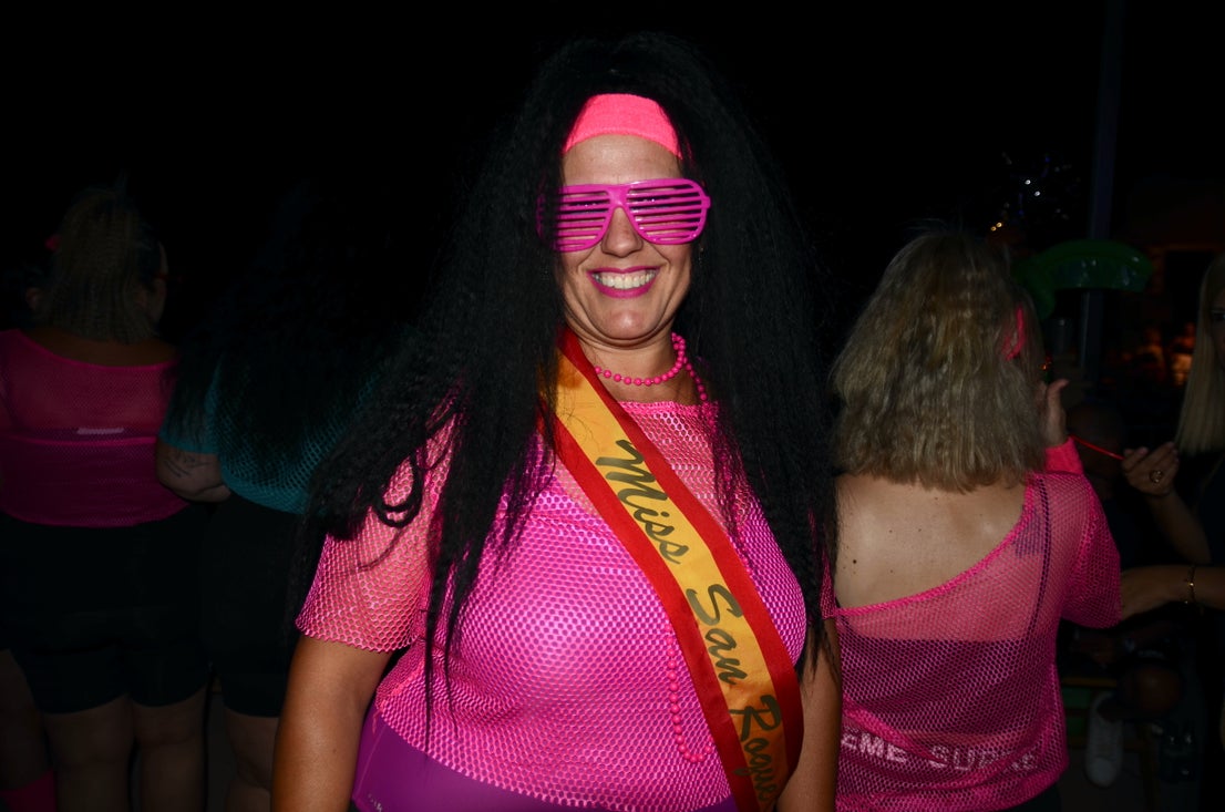 Fiesta 'ochentera' en Huétor Vega