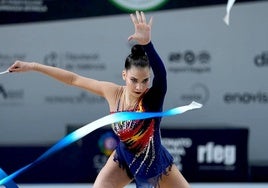 Marta Cordobilla, componente de la selección española de gimnasia rítmica.