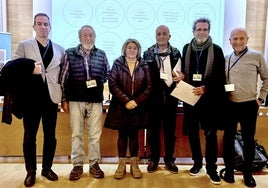 Sergio Morón, Antonio López, Gloria Muros, Juan Raya, Ángel Moreno y Miguel Ángel Ortega.