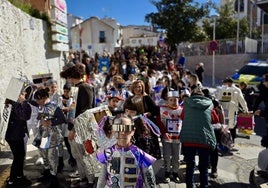 Pasacalles infantil, esta mañana.