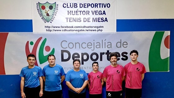 Póquer de victorias para el tenis de mesa hueteño