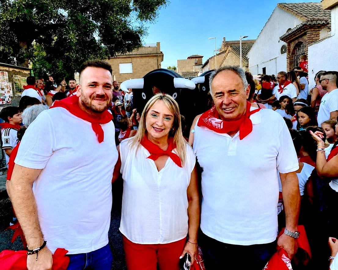 Así fue el encierro de los ‘sanfermines’ de Huétor Vega