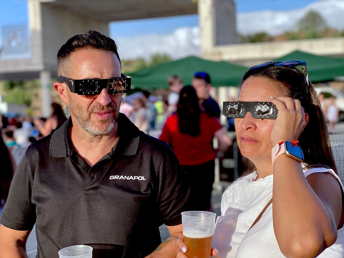 Huétor Vega fue un lugar privilegiado para ver el eclipse