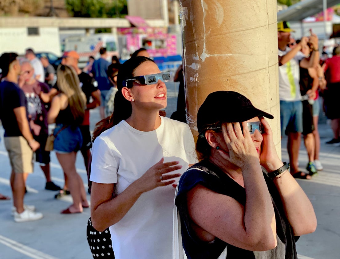 Huétor Vega fue un lugar privilegiado para ver el eclipse