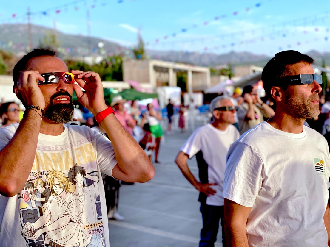 Huétor Vega fue un lugar privilegiado para ver el eclipse