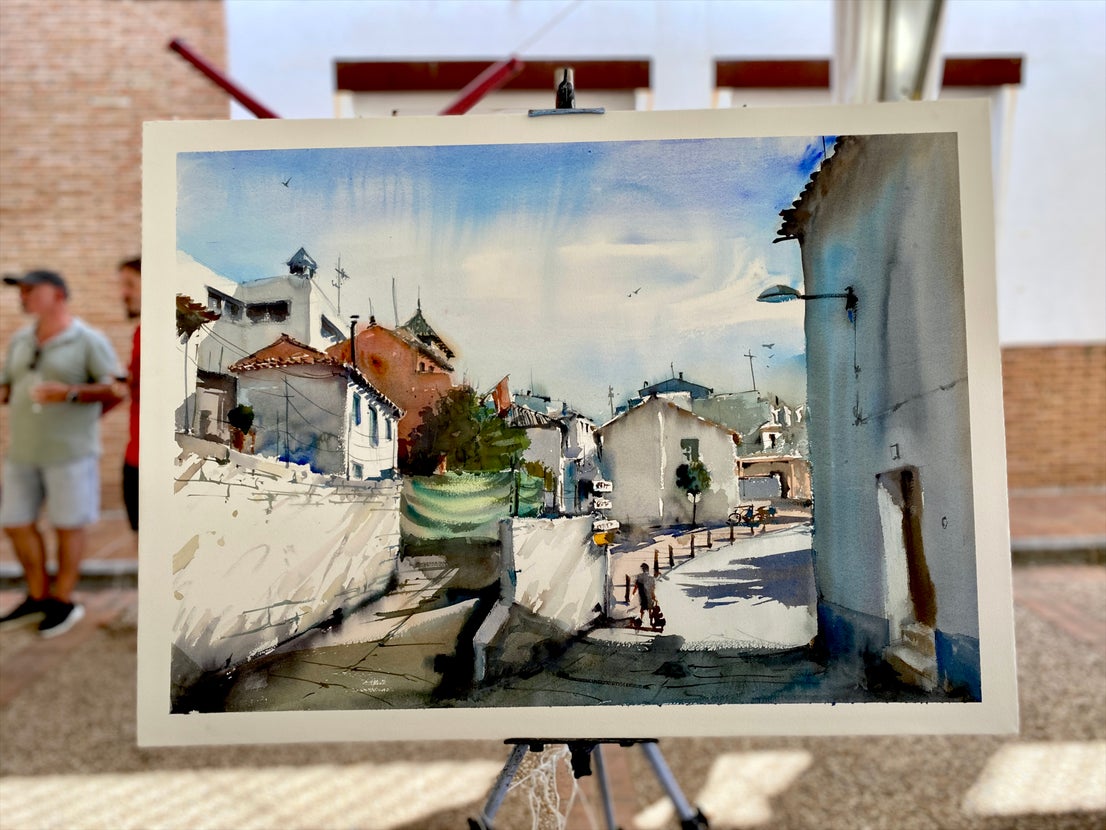 El Concurso de Pintura Rápida de Huétor Vega sublima la belleza del pueblo