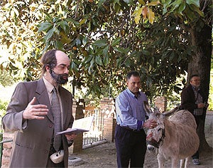 Juan Ramón y Platero visitan el Carmen de San Rafael