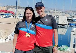 Lidia Calvente y Alfredo Pallares, en Málaga.
