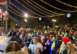 Fiesta de inicio de la Navidad zubiense, el año pasado.