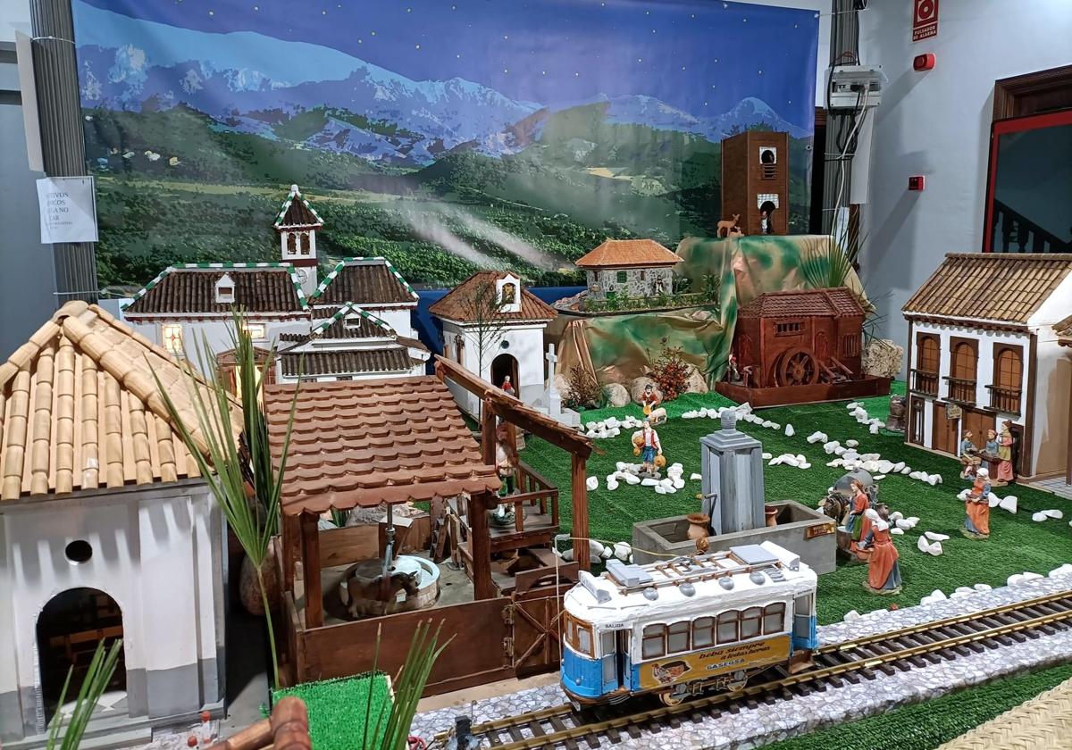 Belén Monumental de La Zubia, este año montado en una plataforma a tres alturas.