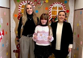 La ganadora, Ángela, alumna del CEIP Al Zawiya.