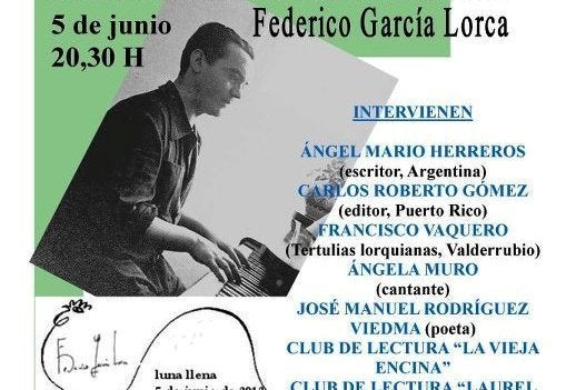 Fiesta cultural para celebrar el 114 aniversario del nacimiento de Lorca