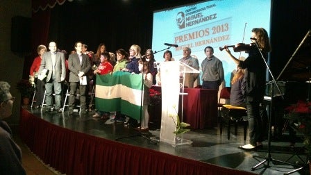 José Chamizo recibe el premio Andaluz Miguel Hernández 2013
