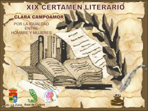 XIX Certamen Literario Clara Campoamor