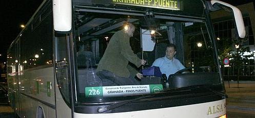 El último autobús nocturno del área metropolitana