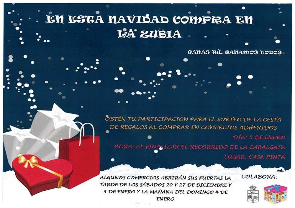 Sigue la campaña 'En esta Navidad compra en La Zubia'