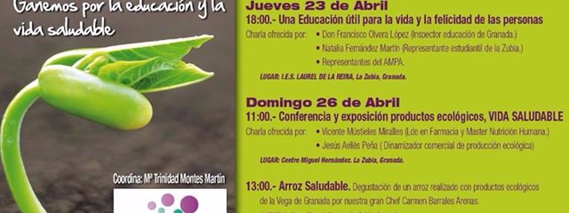 Arroz solidario y charla sobre educación y productos ecológicos