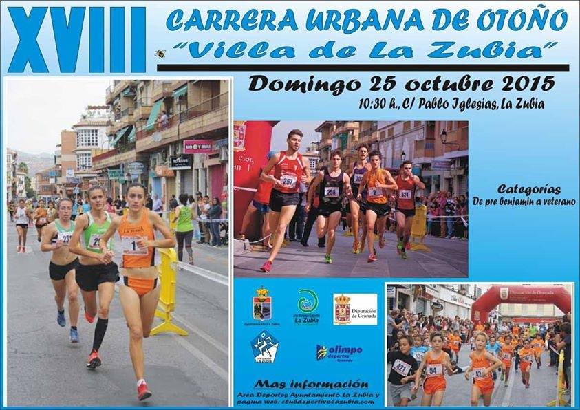 Arranca la XVIII edición de la Carrera Urbana de Otoño Villa de La Zubia